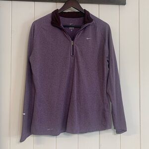 Nike Heathered Purple Dri-FIT Top